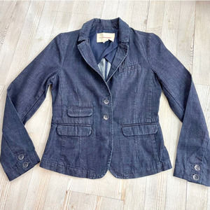 STUNNING FITTED PILCRO ANTHROPOLOGIE DENIM JACKET XS